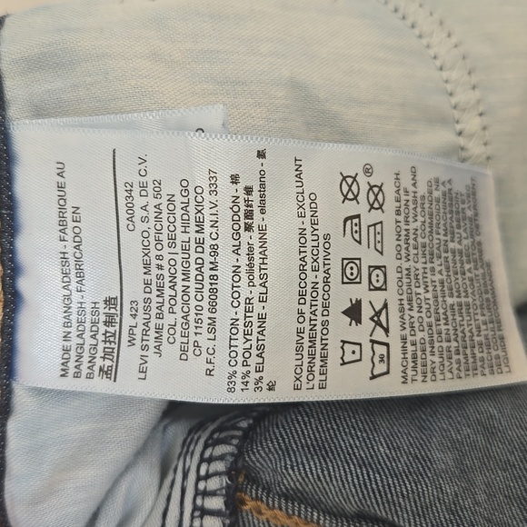 Denizen From Levis Women's Modern Boot Cut Dark Blue Denim Jeans Size 10 - Picture 11 of 12